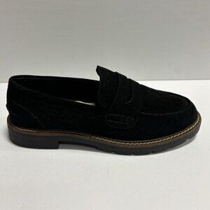 Anne Klein Black Suede Loafers
